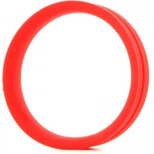 RING O PRO Red wide band phallic ring by SCREAMING O