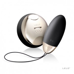 LYLA 2 black vibrating ovum with remote control by LELO
