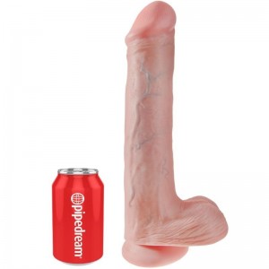 33-cm realistic cock dildo with testicles from the KING COCK series by PIPEDREAM