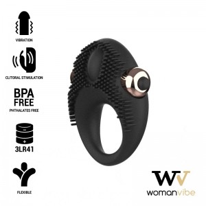 THOR vibrating cock ring with clitoral stimulator by WOMANVIBE