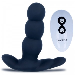 PEARL black anal vibrator with remote control by NALONE