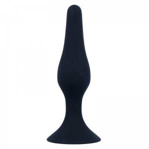 Silicone anal plug ANAL LEVEL 2 Black 11.5 cm by INTENSE