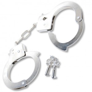 Metal officer's handcuffs from the FETISH FANTASY series by PIPEDREAM