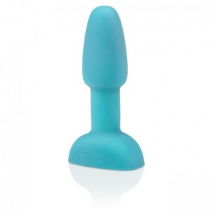 RIMMING PETITE light blue vibrating anal plug with remote control by B-VIBE