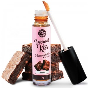 "VIBRANT KISS" cookie-flavored BROWNIE lip gloss by SECRETPLAY