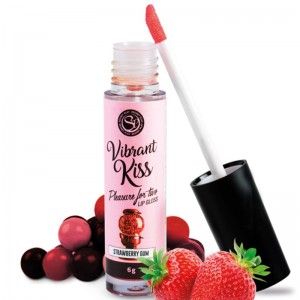 "VIBRANT KISS" strawberry gum-flavored lip gloss by SECRETPLAY