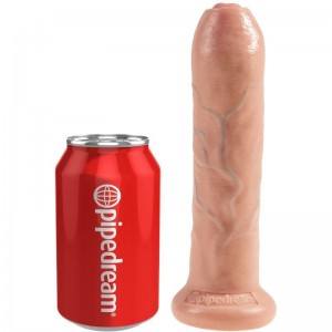 Realistic virgin penis dildo 17.8 cm from the KING COCK series by PIPEDREAM