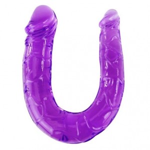 Double purple jelly dildo by BAILE