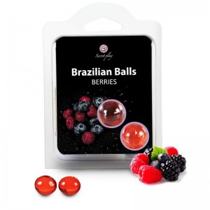 Coppia di palline brasiliane aroma frutti di bosco di SECRETPLAY