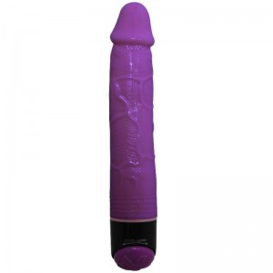 COLORFUL SEX Purple 23 cm Classic Realistic Vibrator by BAILE