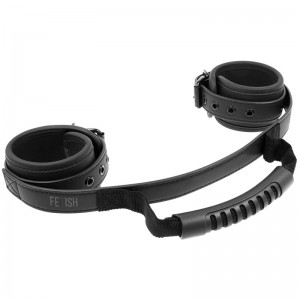 Constrictor cuffs with handle by FETISH SUBMISSIVE