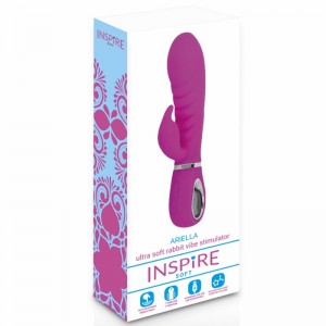ARIELLA Pink Soft Silicone Rabbit Vibrator by INSPIRE