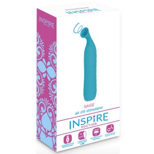 SAIGE Turquoise air clitoral stimulator from INSPIRE