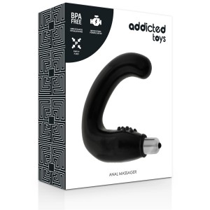 Black Prostate and Perineum Massager from ADDICTED TOYS