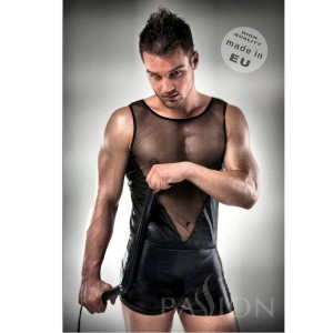 Bodyleather semi-transparent and faux leather Size L/XL from Passion Lingerie collection