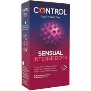 Preservativi stimolanti Sensual Intense Dots 12 unità di CONTROL