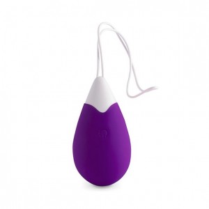 JAN purple vibrating ovule with remote control by INTENSE