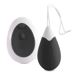 JAN black vibrating egg with remote control by INTENSE