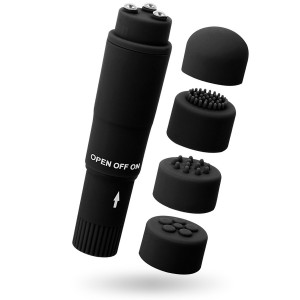 KURT black pocket massager vibrator from GLOSSY