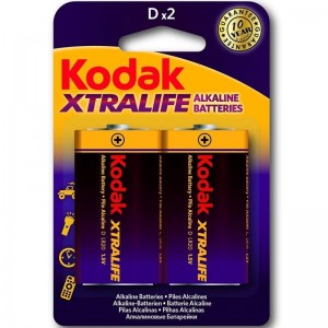 KODAK XTRALIFE D LR20 1.5V Alkaline Batteries
