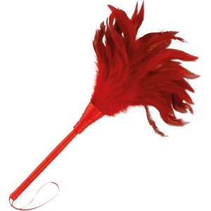 Tickler with soft red feathers 24 cm by DARKNESS