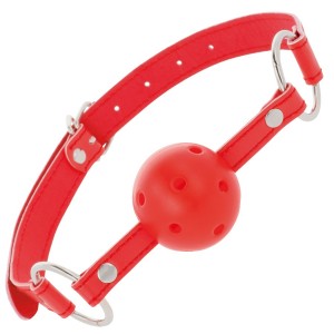 Breathable red ball gag by DARKNESS