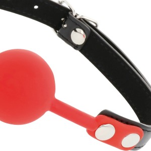 Red Silicone Ball Gag by DARKNESS
