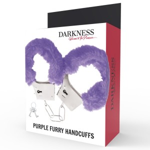Purple fur-trimmed handcuffs from Darkness