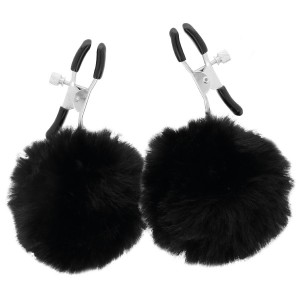 Nipple clamps with pom poms by DARKNESS