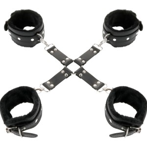 Black faux leather hogtie set from DARKNESS