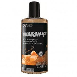 Olio da massaggio WARMup aromatizzato al caramello con effetto calore 150 ml di JOYDIVISION