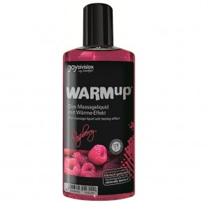 WARMup raspberry aroma massage oil with warming effect from JOIDIVISION