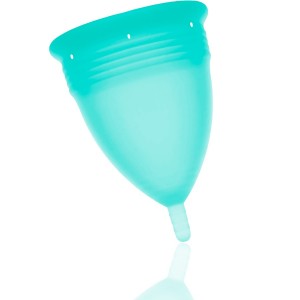 Aquamarine Silicone Menstrual Cup Size L by STERCUP