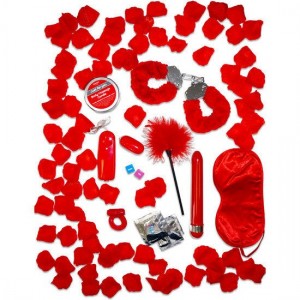 Kit del piacere Red Romance Gift Set di JUST FOR YOU