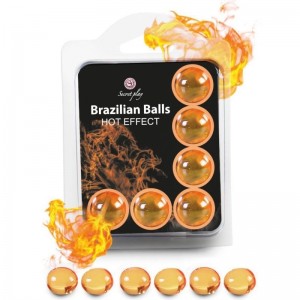 Set of 6 Brazilian hot effect balls by SECRETPLAY