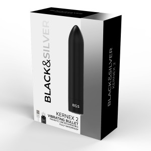 Bullet vibrante KERNEX 2 Nero di BLACK&SILVER