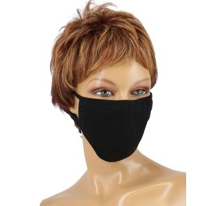 Reusable black cotton mask