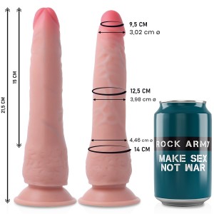 CRUSADER 21.5 cm dual density realistic penis dildo by ROCK ARMY