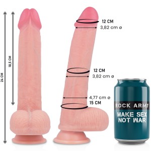 KINGCOBRA realistic silicone penis dildo 24 cm by ROCK ARMY