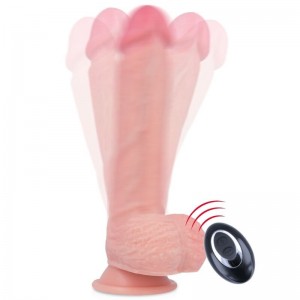 APACHE 22 cm realistic vibrating phallus with remote control by ROCK ARMY