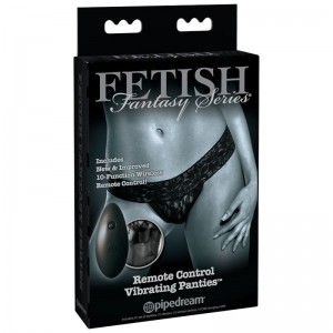 Panties with vibrating bullet and remote control from the FETISH FANTASY series by PIPEDREAM