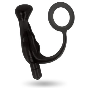 Phallic Ring and Anal Vibrator 10 cm by ADDICTED TOYS