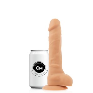 Realistic 19.5 x 3.7 cm dual-density articulating silicone dildo by COCK MILLER