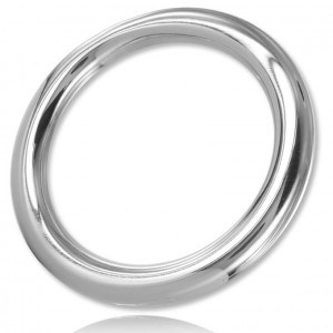 Polished steel cock ring (8X55mm) from Metal Hard