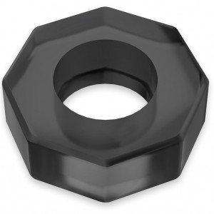 Flexible phallic ring 5 cm "PR10" Black by POWERING