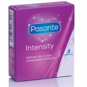 Intensity stimulating condoms 3 units by PASANTE