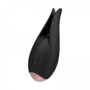 Dual-tipped clitoral stimulator Model 3 Black/Gold by COQUETTE