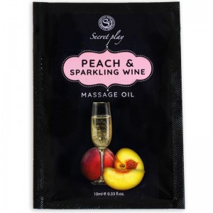 Peach and sparkling wine aroma single-dose massage oil 10 ml by SECRETPLAY