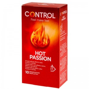 Hot Passion warming effect condoms 10 units by CONTROL