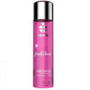 Pink grapefruit and mango aroma massage oil with warm effect from the FRUITY LOVE series 60 ml by SWEDE